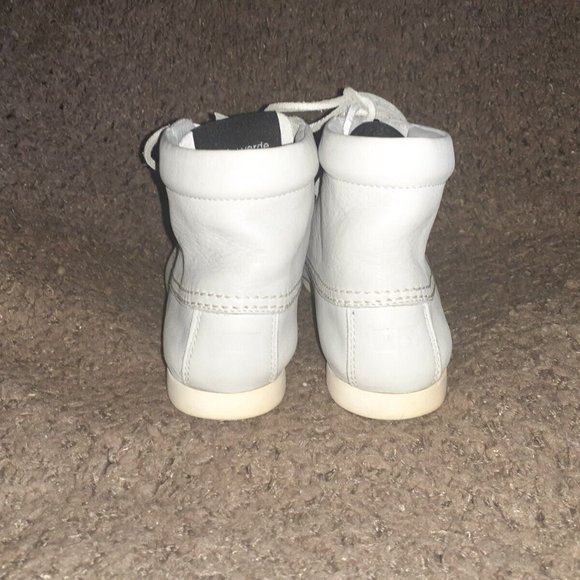 CAMPER X LOREAK MENDIAN-Moccasin Boot-Light Gray Leather-Sz 38-Near Mint-RARE-HT - Picture 6 of 8